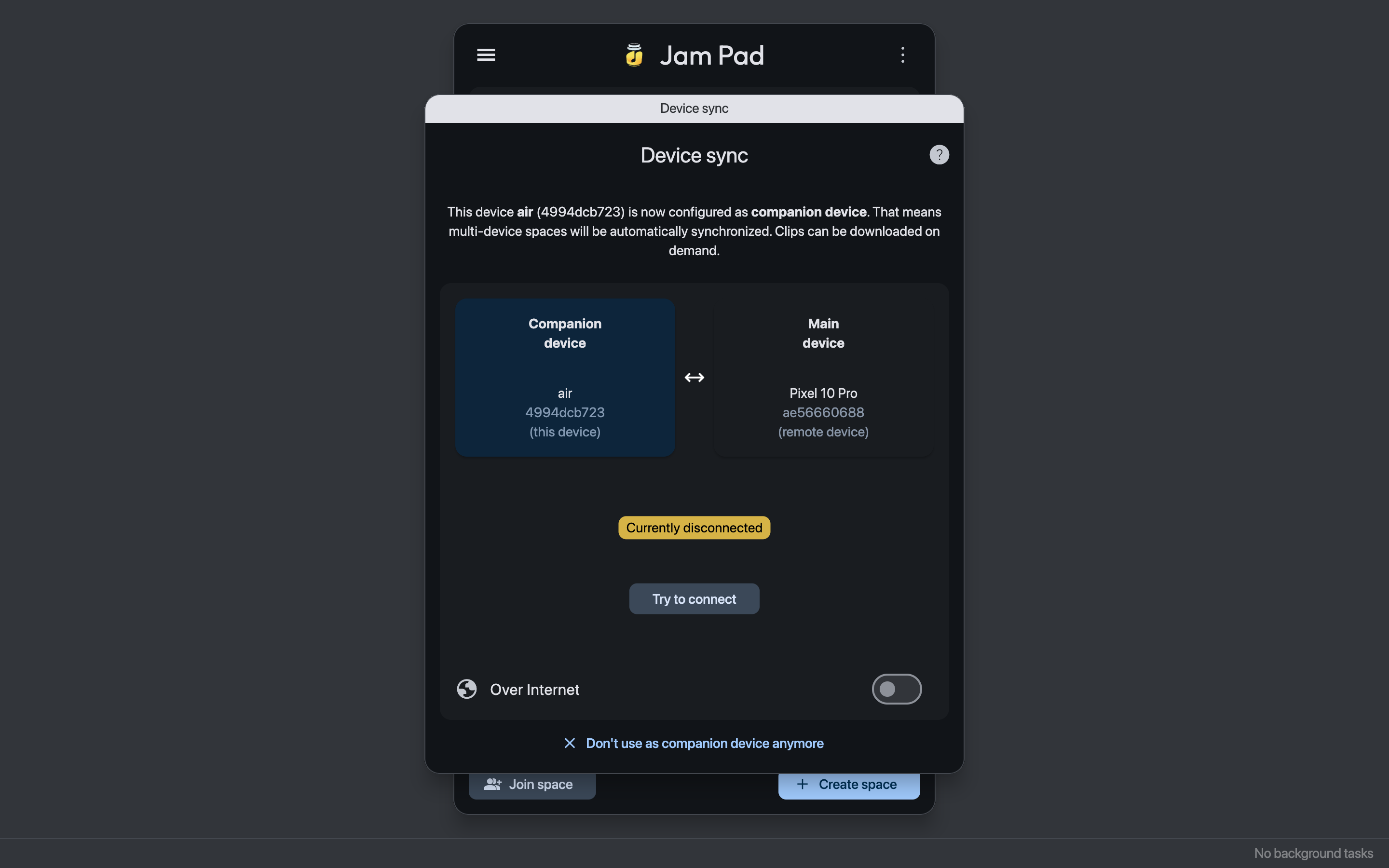 Screenshot of Jam Pad